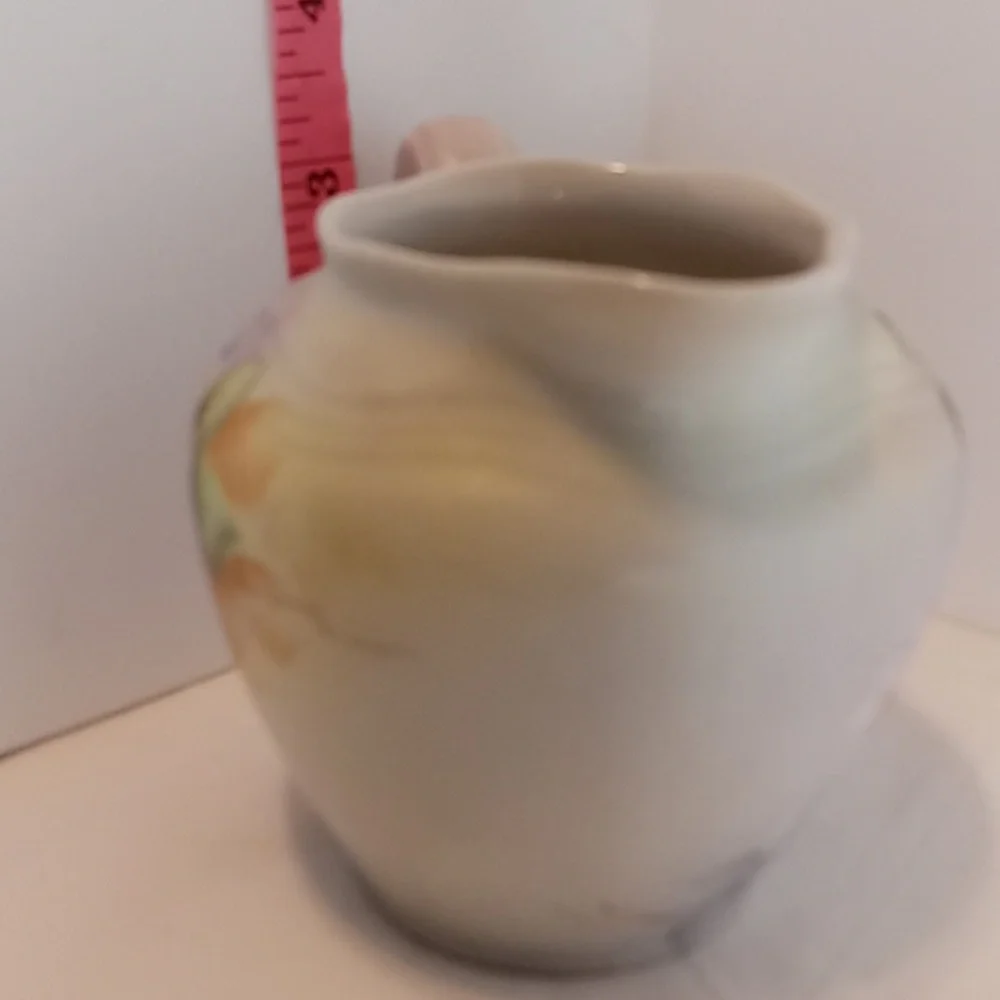 Vintage German Plankenhammer Floss Bavarian Porcelain 3 PC Teapot Sugar Creamer